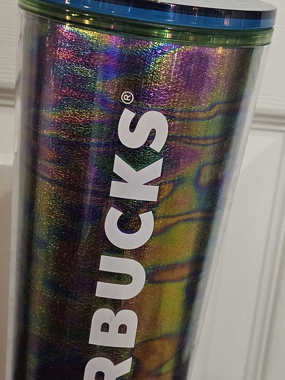 Starbucks Iridescent Purple-Green Logo Tumbler - Picture 4 of 5